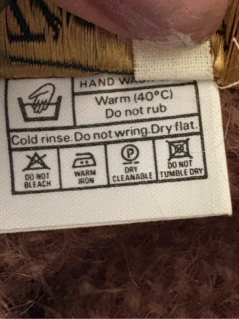 Gold Label | Vintage mock neck mohair sweater. Made in UK. Medium. Oversized - Picture 8 of 9